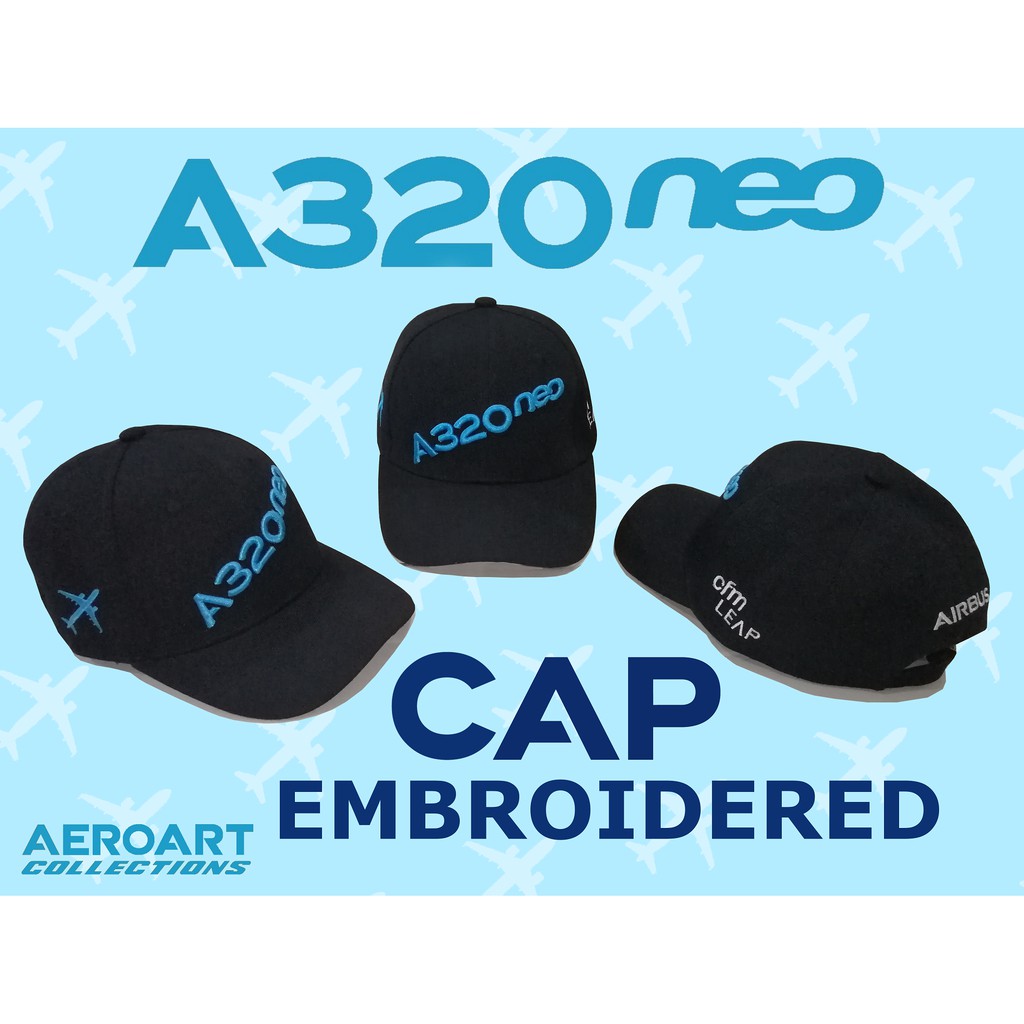 CAP Airbus A320 NEO หมวกเบสบอลปักลายฟรีไซส์