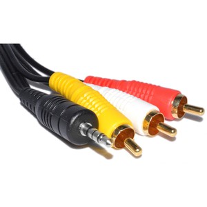 Audio Video Cable jack 3.5mm to RCA Raspi, STB