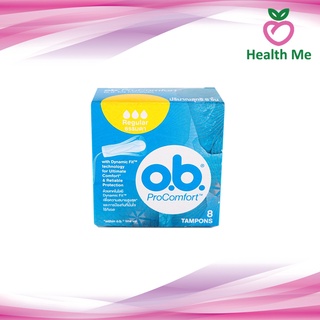 O.B. ProComfort Regular 8 ชิ้น ผ้าอนามัยแบบสอด