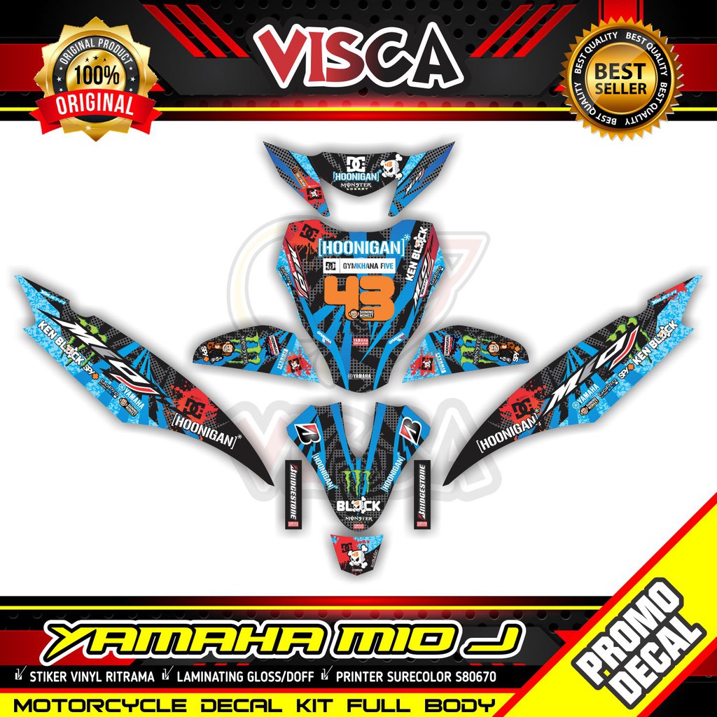รูปลอก Mio J Full Body Sticker Mio J Full Body HC Racing