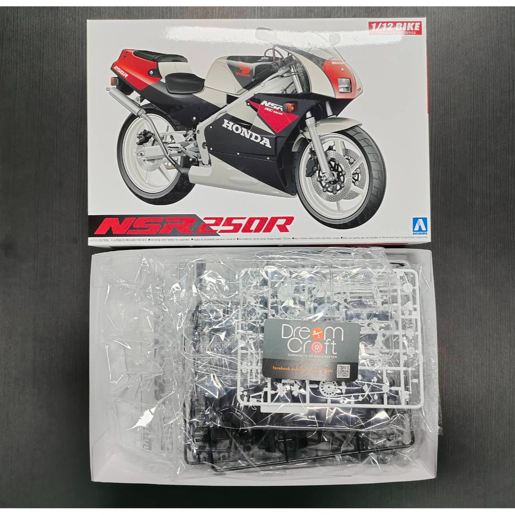 AOSHIMA 1/12 HONDA '89 NSR250R (โมเดลรถจักรยานยนต์ Model DreamCraft)