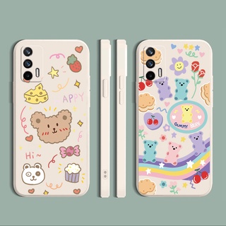 เคสโทรศัพท์มือถือซิลิโคนลายการ์ตูนหมีสําหรับ Oppo A16 A94 A53 A15/A15S A12 Ax7 A53 A52 A72 A92 A74 A54 5G