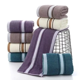 ผ้าขนหนู เกรดโรงแรม Cotton 100% หนานุ่มฟู ซับน้ำดีเยี่ยม ขนาด 70x140 cm.ราคาส่ง