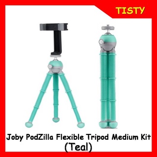 แท้ 100% ขาตั้งกล้อง Joby PodZilla Flexible Tripod Medium Kit  (Teal) รองรับน้ำหนักสูงสุด 1 กก.