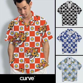 Curve SET73 เสื้อฮาวาย ลายตารางเก๋ๆ แบบเยอะ มีไซส์ S/M/L/XL/2XL