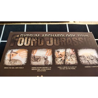 ชุดขุดไดโนเสาร์ #129-2 Gypsum Archaeology Toys. Found Jurassic