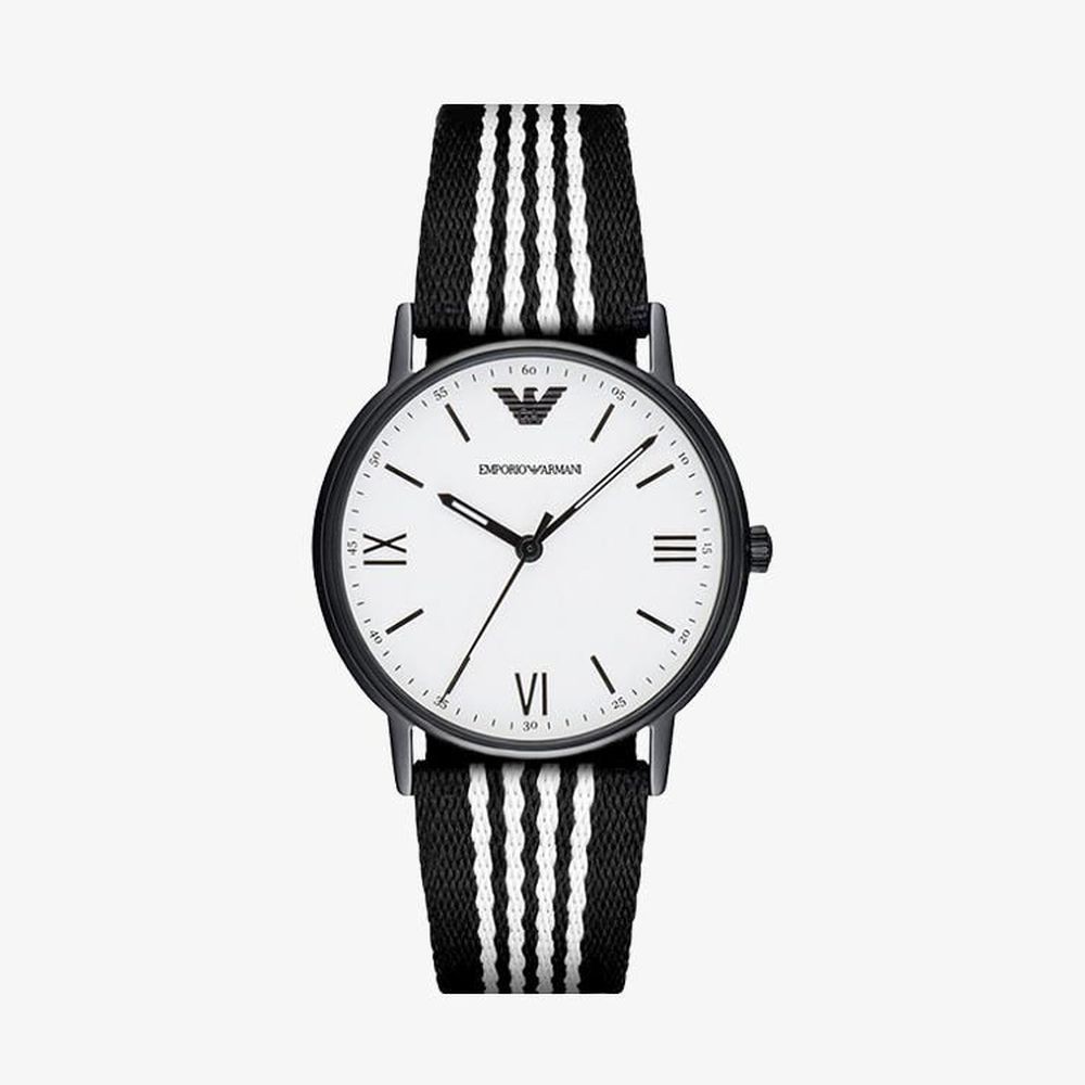 Emporio Armani นาฬิกาข้อมือผู้ชาย Sport White Dial Black, White รุ่น AR80004