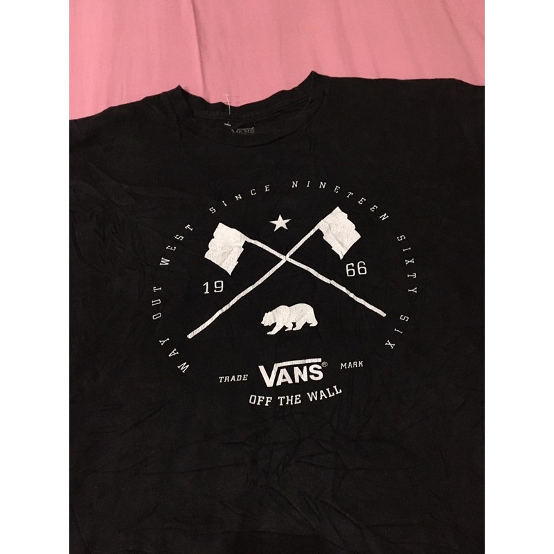 เสื้อยืดสเก็ตมือสอง VANS OFF THE WALL Size M มือ2