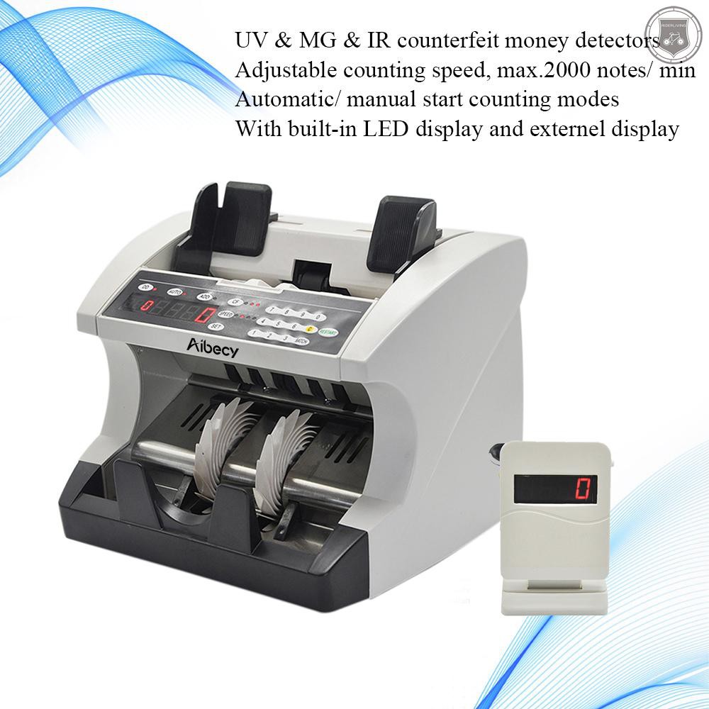 เครื่องนับธนบัตร และ ตรวจธนบัตรปลอม Bill Counter รุ่น 5800D UV/MG LCD