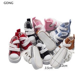 go 1Pair 3.5cm Doll Sneakers Shoes for 1/6 Blyth Licca Jb Doll Mini Shoes Dollhouse th