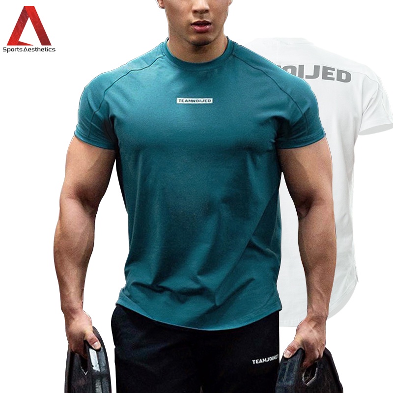 เสื้อยืดแขนสั้นลําลอง ระบายอากาศได้ดี แบบแห้งเร็ว สวมใส่สบาย ขนาดใหญ่ สําหรับผู้ชาย ไซซ์ M - 3XL