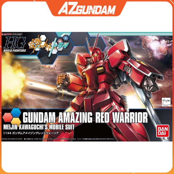 ประกอบของเล ่ น HG Gundam Amazing Red Warrior Ratio 1 / 144 Series HGBF ของแท ้ Bandai Japan