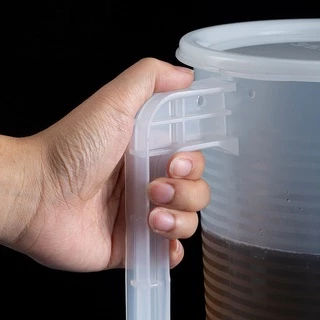 เหยือกน้ำถ้วยตวง 1000 ml ถ้วยตวงพลาสติกใส (PP) เหยือกตวงพลาสติก พร้อมฝาปิด 5,000 ml.(5 ลิตร)