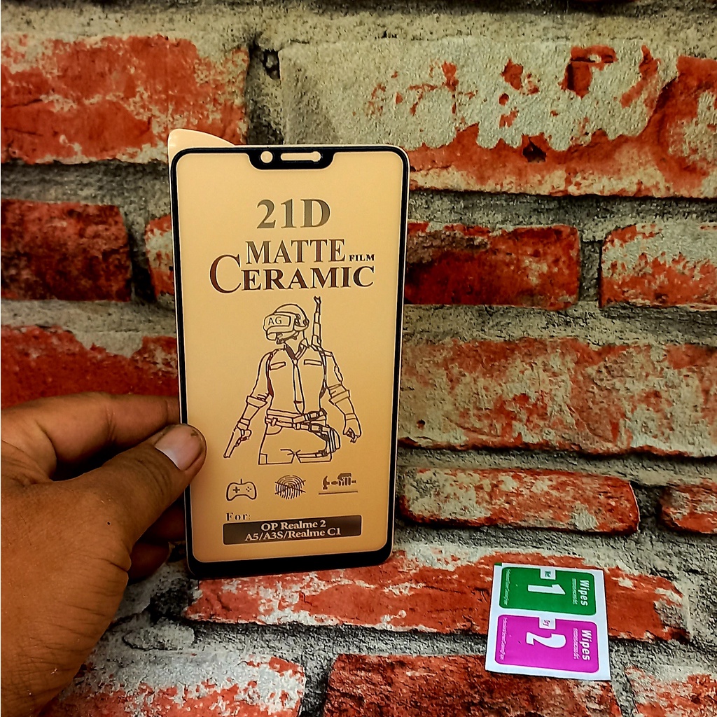 YG Realme C1 กระจกนิรภัยแบบเต็ม, Realme RMX1911 Ceramic