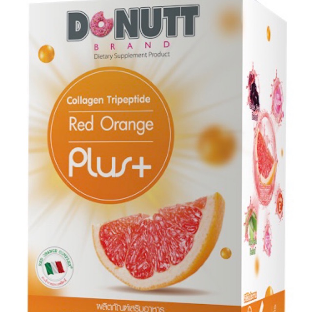 Donutt Collagen Tripeptide Red Orange Plus 10 ซอง คอลลาเจน