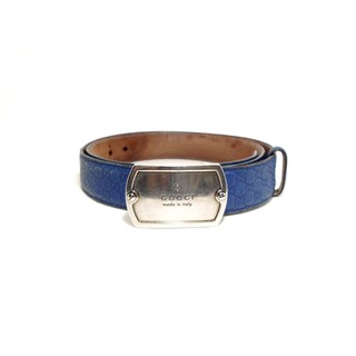 เข็มขัด Gucci Microguccisima Belt with Dog Tag sz 100 40 มือ 2 ของแท้