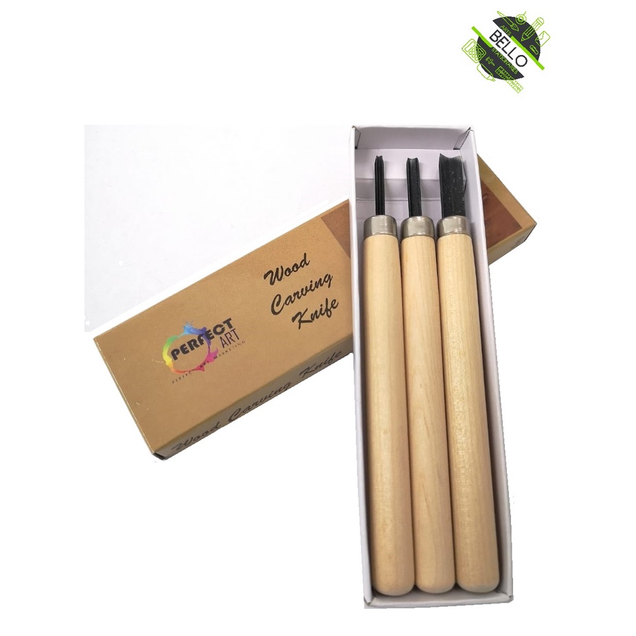 เครื่องตัดบอร์ด Lino/Pisau Lino - Small u, Big u, Small v (3 ชิ้น)(ขนาดสั่งทํา)