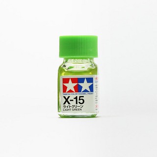 Tamiya Enamel Color 80015 X-15 Light Green (Gloss) 45135149 (สี)