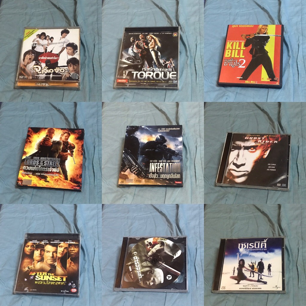 (พร้อมส่ง) งานรวม VCD หนังไทย/เทศ