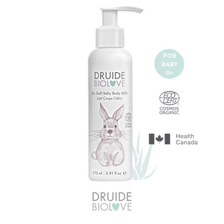 DRUIDE  BioLove So Soft Baby Body Milk (175ml) โลชั่นบำรุงผิวสำหรับเด็ก ออร์แกนิค 🍃