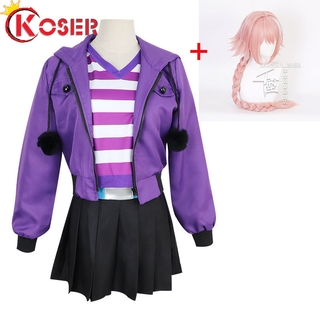 Fate Grand Order FGO Apocrypha Cosplay Costume FA Rider Astolfo Cosplay Costume ชุดลำลองชุดคอสเพลย์ การ์ตูน JK เสื้อผ้าญ