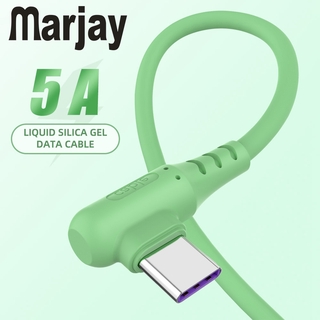 marjay สายชาร์จเร็ว Micro Usb Type C งอ 90 องศา สําหรับ Samsung Huawei Xiaomi