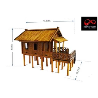 🧨โมเดลบ้าน บ้านเรือนไทย บ้านไอ้ไข่ เรือนไทยภาคใต้ 🧨เจ้าเดียวเท่านั้น‼️กระท่อมไม้ ของไหว้ไอ้ไข่ ราคาส่ง