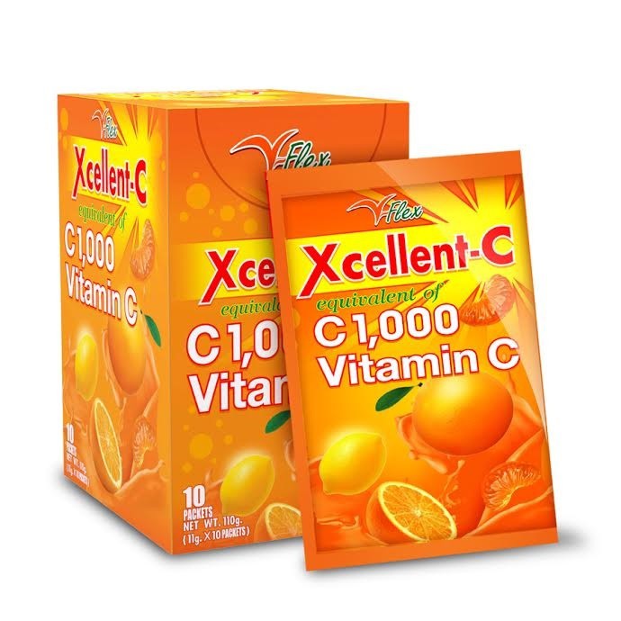 V-Flex Xcellent-C วิตามินซีแบบซอง พร้อมรับประทาน มีส่วนผสมของวิตามินมากมาย ให้คุณสุขภาพดีได้ทุกวัน