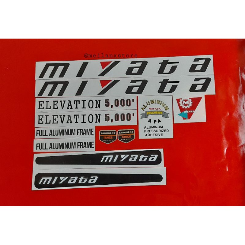 สติ๊กเกอร์จักรยาน Miyata Elevation 5,000