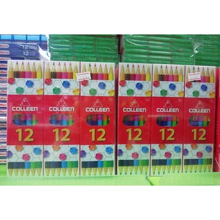 สีไม้ Colleen สองหัว 6แท่ง12สี สีไม้ 415