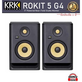 KRK Rokit 5 G4 Powered Studio Monitor with 5"(Pair)ลำโพงมอนิเตอร์ขนาดดอก 5นิ้ว ***ประกันศูนย์ 1 ปี***