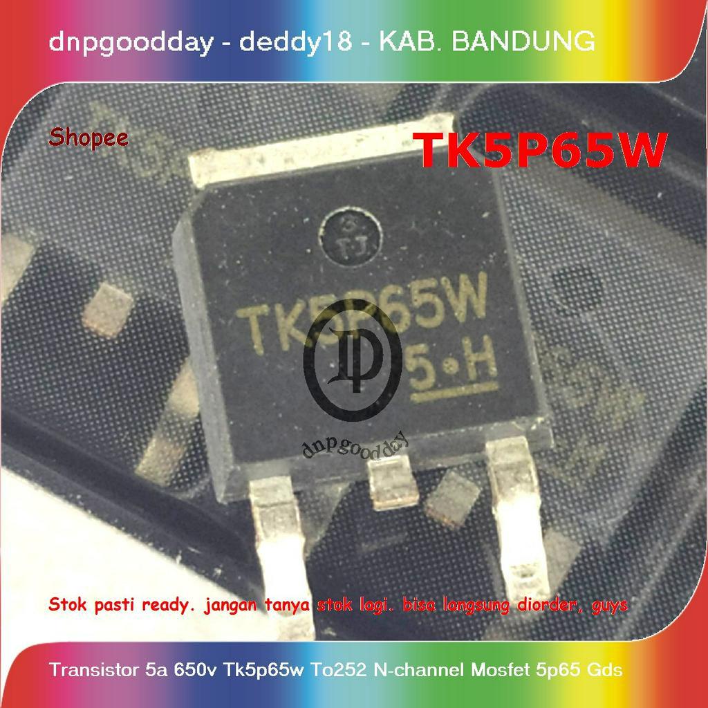 ทรานซิสเตอร์ 5a 650v Tk5p65w To252 N-channel Mosfet 5p65 Gds