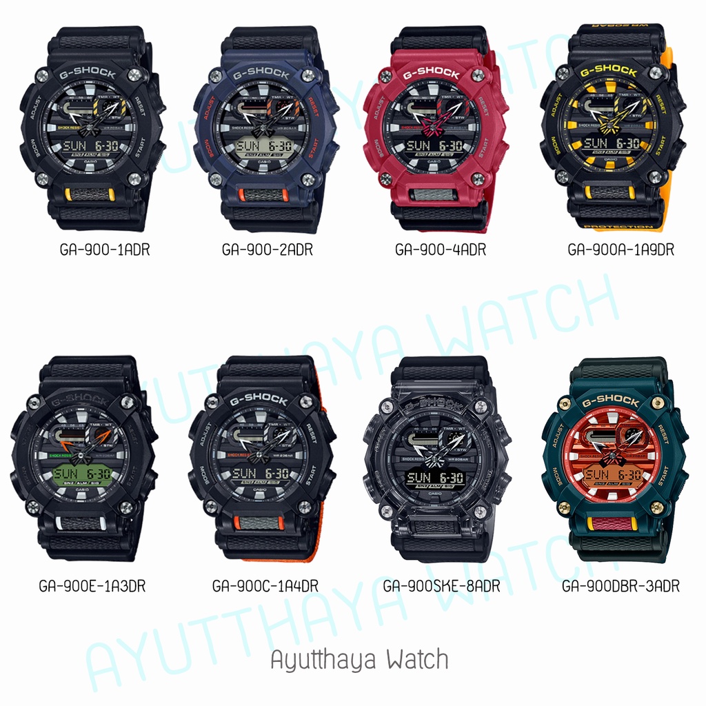 [ของแท้] Casio G-Shock นาฬิกาข้อมือ รุ่น  GA-900A-1A9 GA-900C-1A4 GA-900E-1A3 GA-900-4 GA-900-2 GA-9