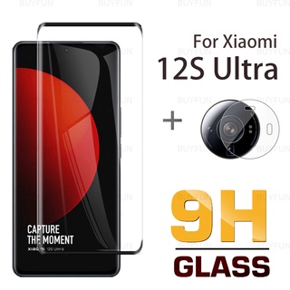 ฟิล์มกระจกนิรภัยกันรอยหน้าจอ ทรงโค้ง 9D สําหรับ Xiaomi 12S Ultra 6.73 นิ้ว Xiaomi Xaomi Mi 12S Ultra