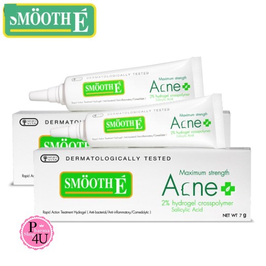 Smooth E Acne hydrogel 2% 7,10 กรัม เจลแต้มสิว สมูทอี สิวยุบ