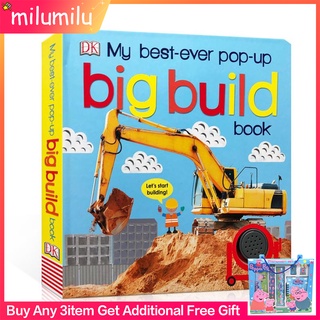 3D DK My Best Ever Pop-Up Big Build Sound Book Board book English Activity Books for Kidsหนังสือเด็ก