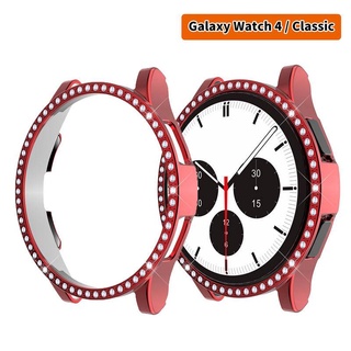 เคสนาฬิกาข้อมือ ประดับเพชรเทียม คริสตัล วิบวับ สําหรับ Samsung Galaxy Watch 4 5 Pro 40 มม. 44 มม. Samsung Watch4 classic 42 มม. 46 มม.