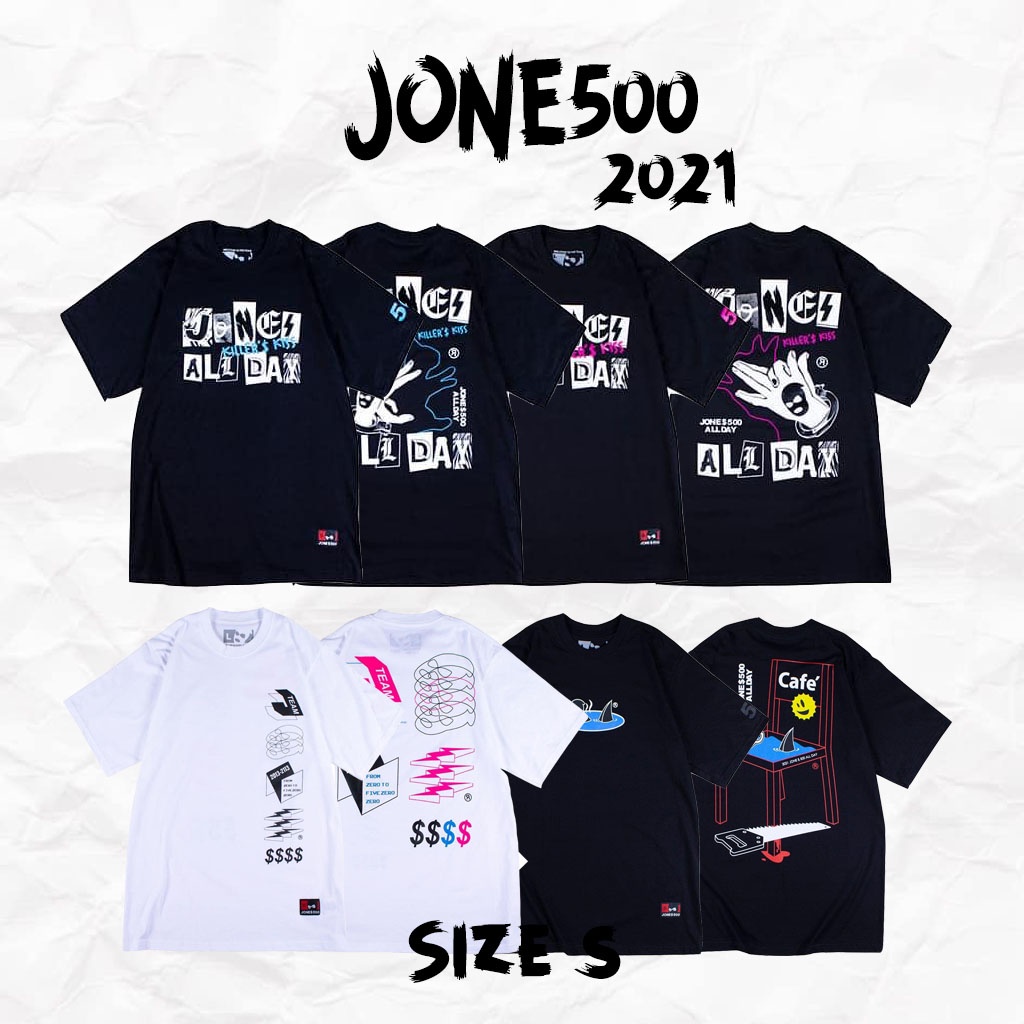 JONE500 SIZE S [2021] เสื้อยืดโจรห้าร้อย ของแท้ 💯 แถม สติ๊กเกอร์ทุกออเดอร์