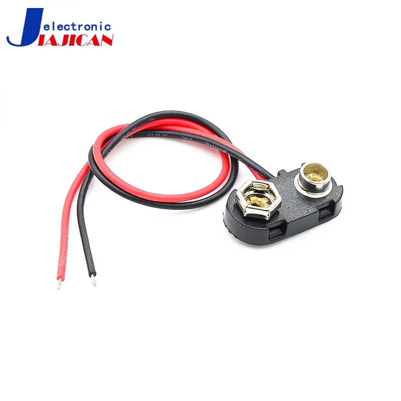9v Battery Buckle 9V Battery Buckle 9V Battery Holder (ยาว 15 ซม.) T-Type Battery Buckle Hard Buckle