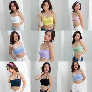 Sandy Tank เสื้อสายเดี่ยวตัวสั้น (รวมสี)