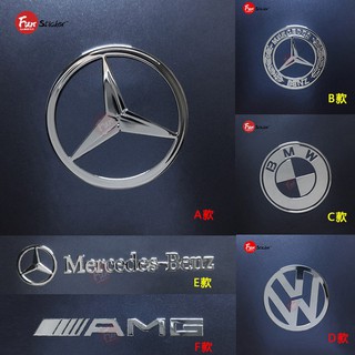 [New metal sticker] Benz Benz AMG Volkswagen BMW mobile phone sticker laptop metal sticker car interior