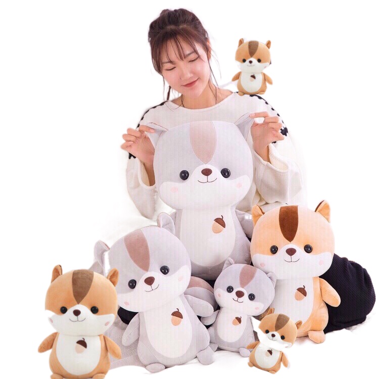 newproduct promotion ◘□[Starry sky] soft and cute little squirrel Patung besar plush toy doll childr