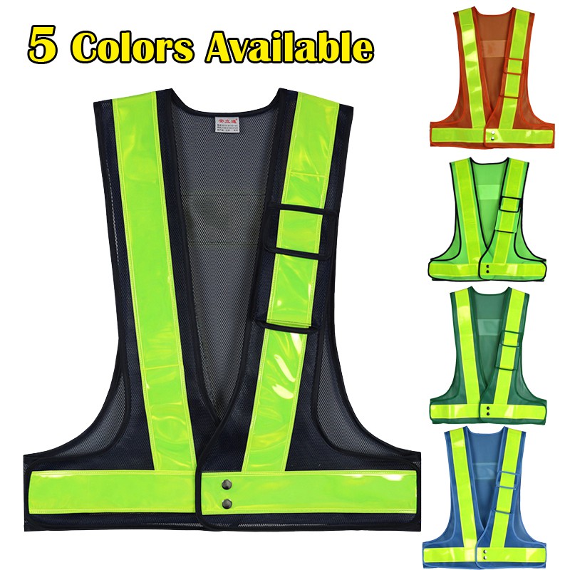 Safety VEST V-NETTING WHITE REFLEECTIVE SECURITY VEST