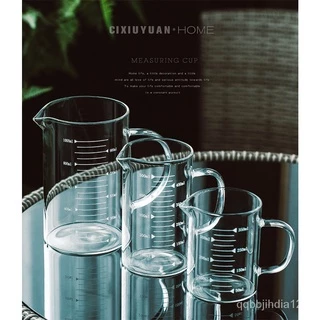 TIMECAFE เหยือกแก้วตวงเครื่องดื่มและอาหาร แก้วตวง​ ถ้วยตวง ขนาด 350ml 500ml เข้าไมโครเวฟได้ แก้วชง​ชา​ แก้วชงกาแฟ​