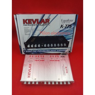 ปรีแอมป์  KEVAR-K-775 ปรีแอมป์ติดรถยนต์ ปรีแอมป์รถยนต์ 7แบนด์ เครื่องเสียงรถยนต์ ปรีปรับเสียง แยกซับอิสระ