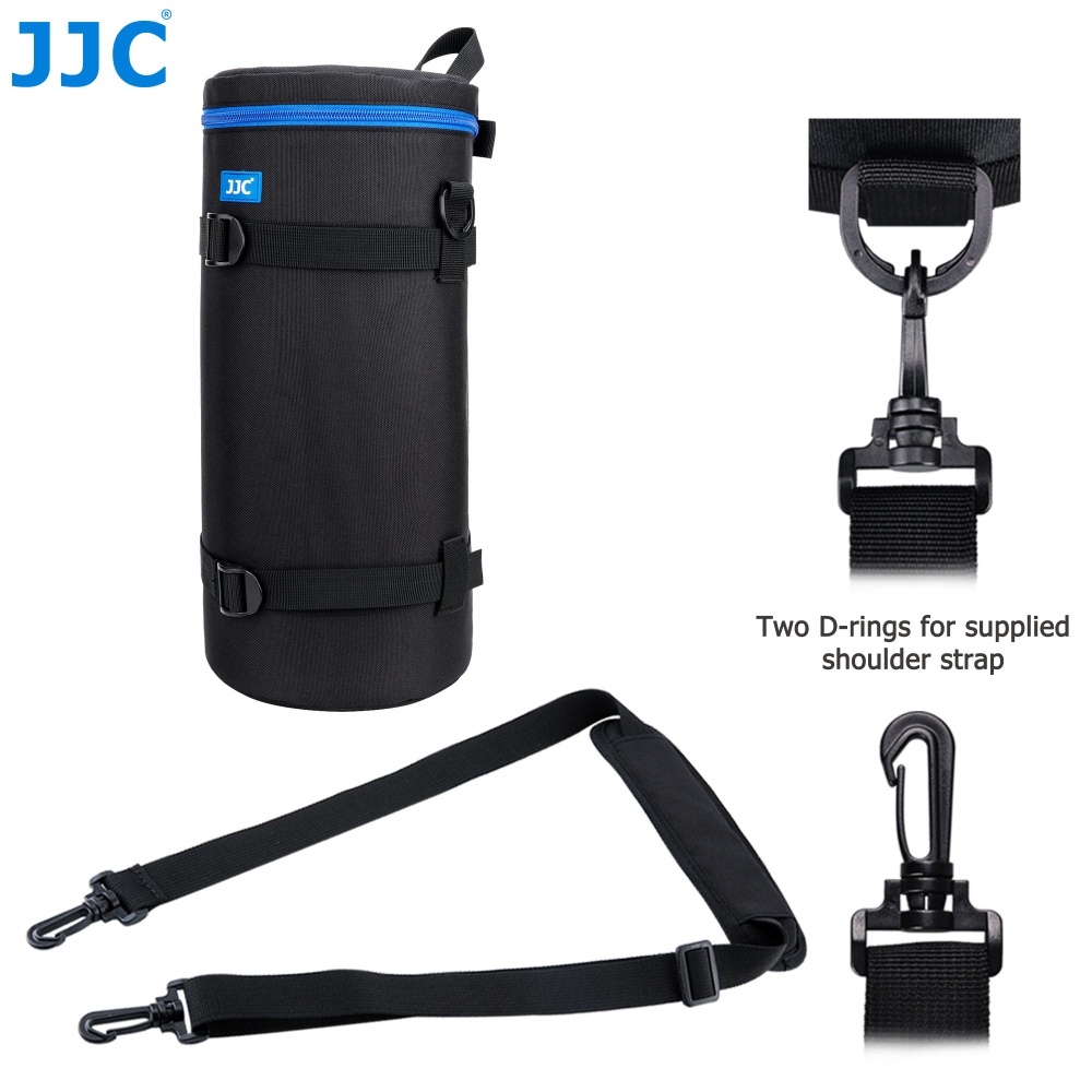 JJC DLP-8II กระเป๋าใส่เลนส์เทเลโฟโต้, กระเป๋าป้องกันเลนส์กล้อง DSLR สำหรับ Sony FE 200-600mm F5.6-6.3 G OSS / Tamron SP 150-600mm F5-6.3 Di VC USD G2 / Sigma 150-500mm F5-6.3 DG OS HSM / Sigma 150-600mm f/5-6.3 DG OS HSM | C