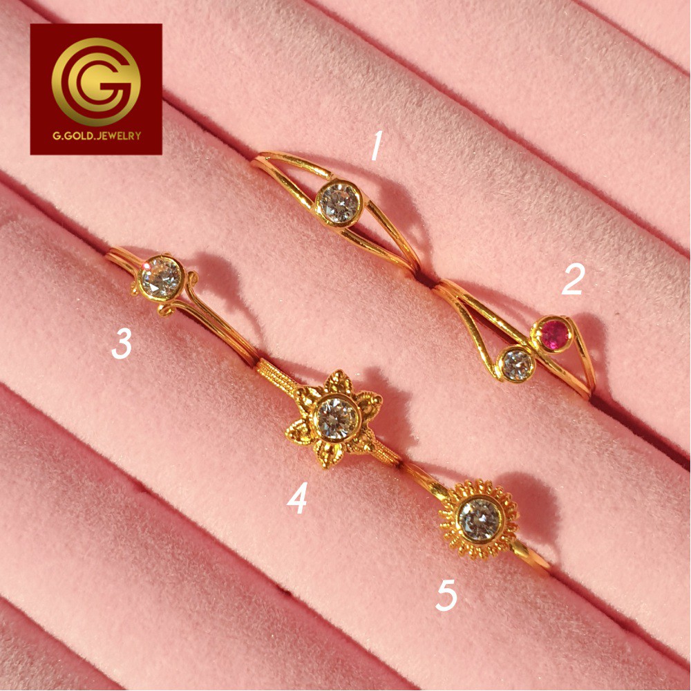 GGOLD แหวนเพชรทอง96.5%แท้ 1.0 กรัม