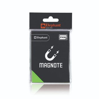 กระดาษโน๊ตแม่เหล็ก นีออนเขียว 3x4 นิ้ว ตราช้าง Magnote Neon green magnetic note paper 3x4 inch, Elephant Magnote