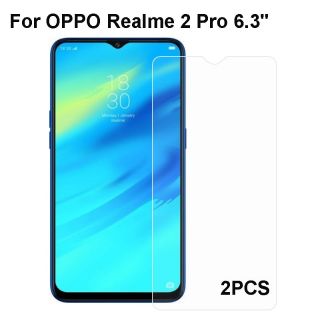 2ชิ้น OPPO Realme 2 Pro Tempered Glass 9H Protective Film Explosion-proof Screen