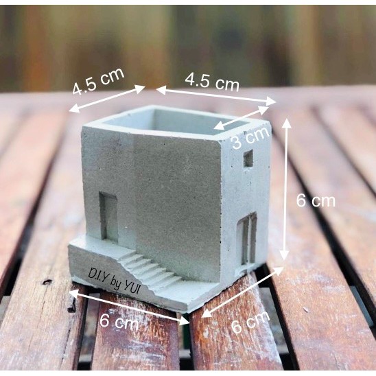 กระถางปูน กระถางแคคตัส กระถางปูนเปลือย - รูปที่ 3